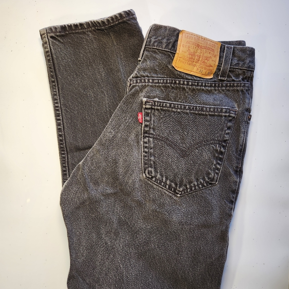 Levi's 2001 'Relaxed Straight Leg' Charcoal Mens Jeans 32 x 32